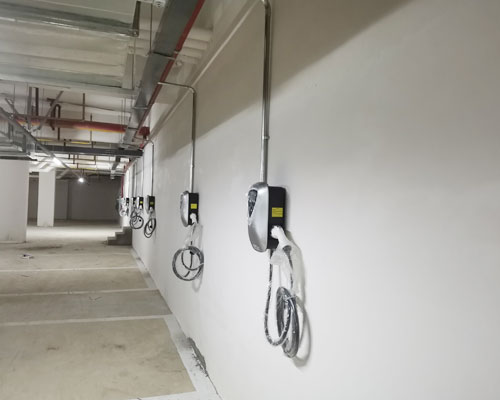 7kw wall-mounted slow charging charger commercial real estate project case