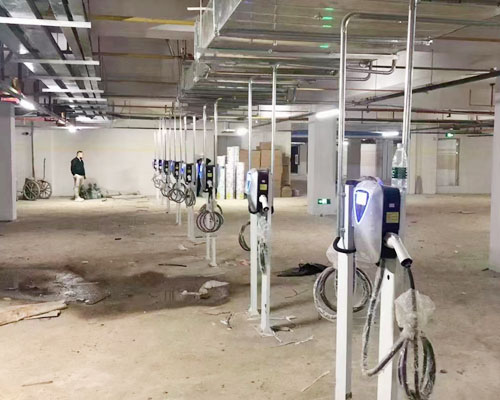 7kw column type slow charging charger commercial real estate project case